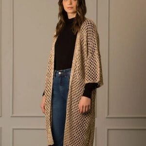 Chic Open-Knit Women's Cardigan